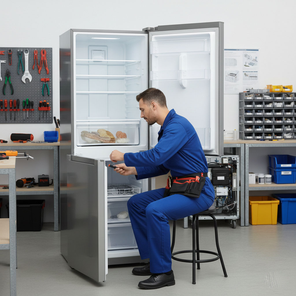 repairman sitting